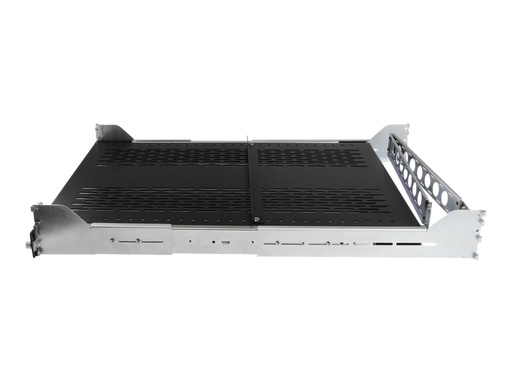 [UNISLDSHF19M] StarTech.com 2HE ausziehbarer belüfteter Fachboden für 19 Serverschrank mit Kabelführung / verstellbarer Montagetiefe bis 56,7 kg