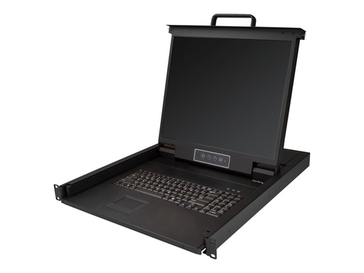 [RKCONS1901] StarTech.com StarTech Rack KVM Konsole - US Tastatur(QWERTY), Ein Port VGA KVM mit 19" LCD Monitor - 1HE LCD KVM Konsolenschublade mit Kabeln - USB Unterstützung - 50.000 MTBF (RKCONS1901)