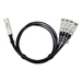 [DAC100F25-1M-ZZ0101F] ZyXEL 100G QSFP28 zu 4 x 25G SFP28 direct attach cable, inkl. Module 1 Meter Länge