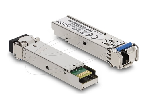 [86094] Delock SFP (Mini-GBIC)-Transceiver-Modul - 1GbE - über Glasfaser - 1000Base-BX - LC Single-Modus - bis zu 20 km - 1310 (TX)