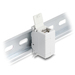 [90768] Delock RJ45 Kupplung Cat.6A Buchse zu mit Staubschutzklappe für Hutschienen Montage