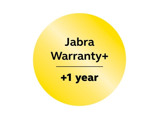 [955X-39891] Jabra Warranty+ - Serviceerweiterung - erweiterte Garantie - 1 Jahr (ab ursprünglichem Kaufdatum des Geräts)