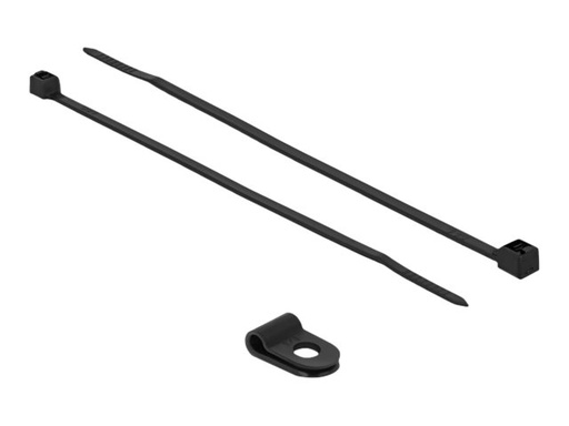 [18860] Delock Kabelbinder-Kit - 10 cm - Schwarz
