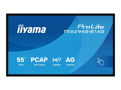 [T5529AS-B1AG] Iiyama ProLite T5529AS-B1AG - 140 cm (55") Diagonalklasse (139 cm (54.6")