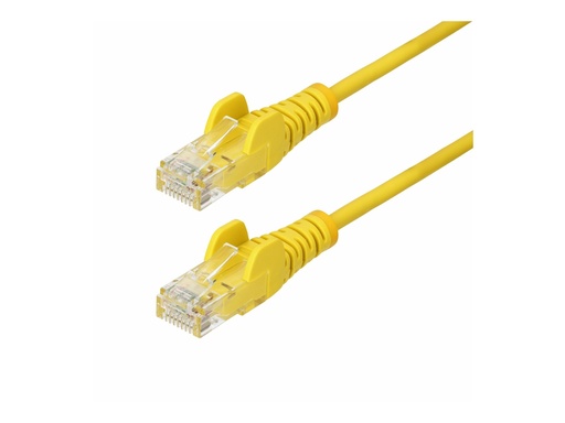 [N6PAT100CMYLS] StarTech.com 1m Yellow Slim CAT6 Ethernet Cable, Snagless, 28AWG, LSZH - Patch-Kabel - RJ-45 (M)