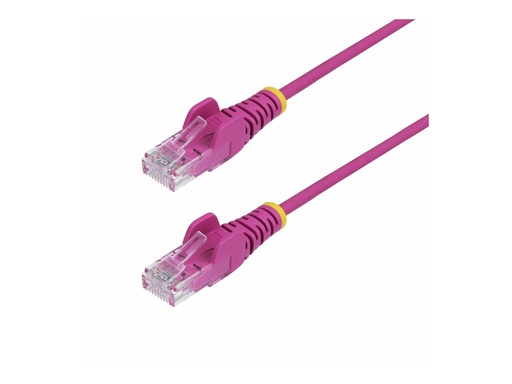 [N6PAT250CMPKS] StarTech.com 2.5m Pink Slim CAT6 Ethernet Cable, Snagless, 28AWG, LSZH - Patch-Kabel - RJ-45 (M)