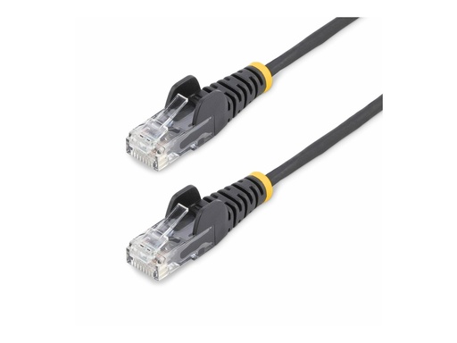 [N6PAT15MBKS] StarTech.com 15m Black Slim CAT6 Ethernet Cable, Snagless, 28AWG, LSZH - Patch-Kabel - RJ-45 (M)