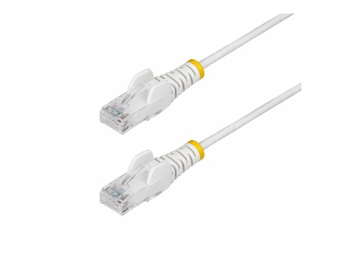 [N6PAT300CMWHS] StarTech.com 3m White Slim CAT6 Ethernet Cable, Snagless, 28AWG, LSZH - Patch-Kabel - RJ-45 (M)