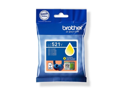 [LC521Y] Brother LC521Y - Gelb - original - Kissen-Pack