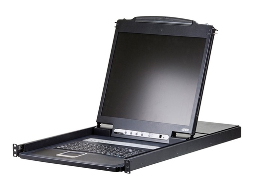 [CL1308N-ATA-GG] ATEN CL1308N - KVM-Konsole mit KVM-Switch - 8 Anschlüsse - PS/2, USB - Deutsch - 48.3 cm (19")