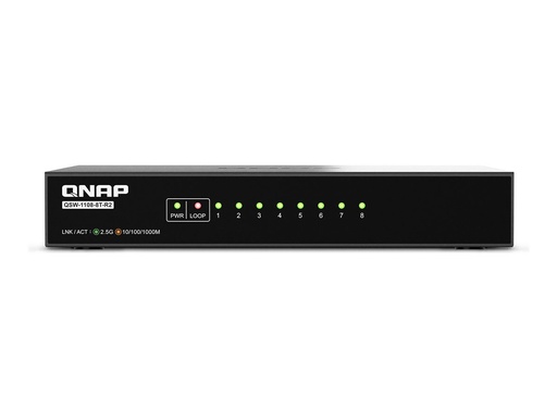 [QSW-1108-8T-R2] QNAP QSW-1108-8T-R2 - Switch - unmanaged - 8 x 10/100/1000/2.5G