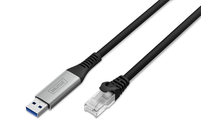 [AK-300600-100-S] DIGITUS USB 3.2 Gen1 - RJ45 Ethernet Kabel, 1Gbit/s, 10m