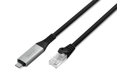 [AK-300601-150-S] DIGITUS USB-C - RJ45 Ethernet Kabel, 1Gbit/s, 15m