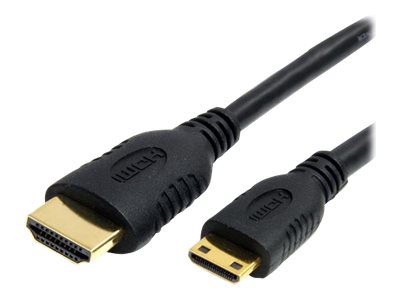 [HDMIACMM1] StarTech.com 1 ft High Speed HDMI Cable with Ethernet - HDMI to HDMI Mini- M/M (HDMIACMM1)
