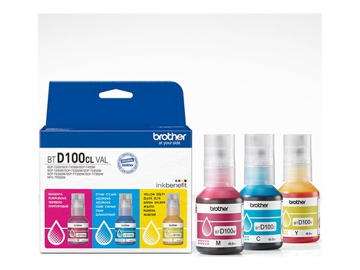 [BTD100CLVAL] Brother BTD100CL Value Pack - 3er-Pack - mit