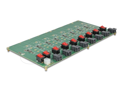 [61073] Delock Schnittstellenadapter - test board, 8 x M.2 NVMe with SFF-8643 - M.2 22110, M.2 2230, M.2 2242, M.2 2260, M.2 2280 (M.2 22110, M.2 2230, M.2 2242, M.2 2260, M.2 2280)