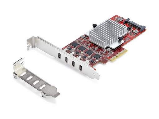 [P10Q4C-USB-CARD] StarTech.com 4-Port USB Type-C PCIe Card, USB-C 10Gb, 4x Controllers, TAA