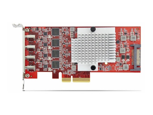 [P10Q4C-USB-CARD-LP] StarTech.com 4-Port USB Type-C PCIe Card, USB-C 10Gb, 4x Controllers, TAA