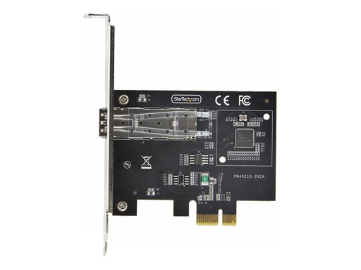 [P011GI-NETWORK-CARD] StarTech.com 1-Port GbE SFP Network Card, PCIe 2.1 x1, Intel I210-IS, 1GbE Controller, 1000BASE Copper/Fiber Optic, Single-Port Gigabit Ethernet NIC, Desktop/Server Backplanes - Windows and Linux Compatible (P011GI-NETWORK-CARD)