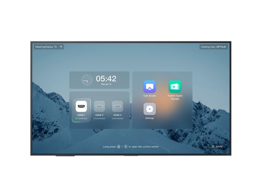 [1203691] Yealink MeetingDisplay 75 - 190 cm (75") Diagonalklasse LCD-Display mit LED-Hintergrundbeleuchtung - interaktiv - 4K UHD (2160p)