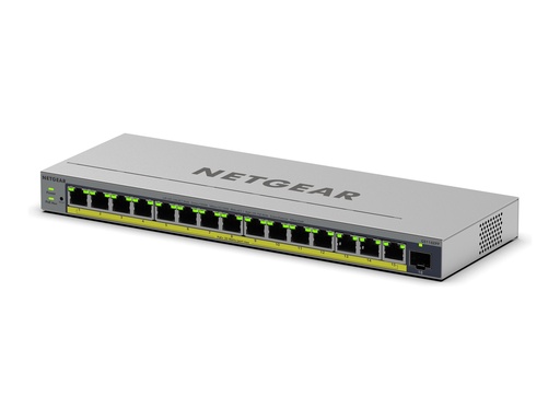 [GS116EPP-100EUS] Netgear Easy Smart GS116EPP - Switch - L3 - Smart - 1 x 10/100/1000 + 15 x 10/100/1000 (PoE+)