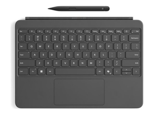 [EP2-33114] Microsoft Surface Pro Keyboard - 12-inch - Tastatur - mit Touchpad, Beschleunigungsmesser - hinterleuchtet - magnetische Dockingstation - QWERTZ - Deutsch - Slate - 70% Recyclingpapier-basierte Verpackung - mit Slim Pen - für Surface Pro Copilot+ PC for Business (12-inch)