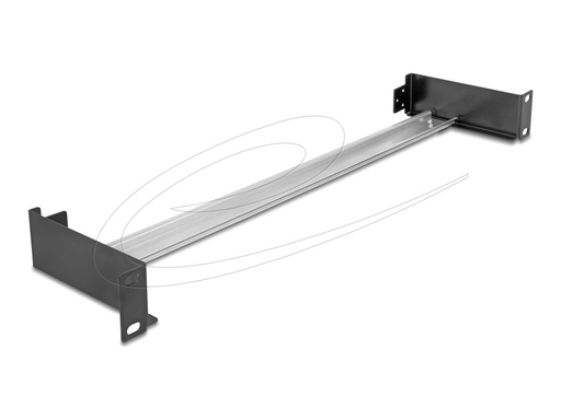 [67283] Delock DIN Schienenpanel (horizontal / vertikal) - schwarz (RAL 9005)