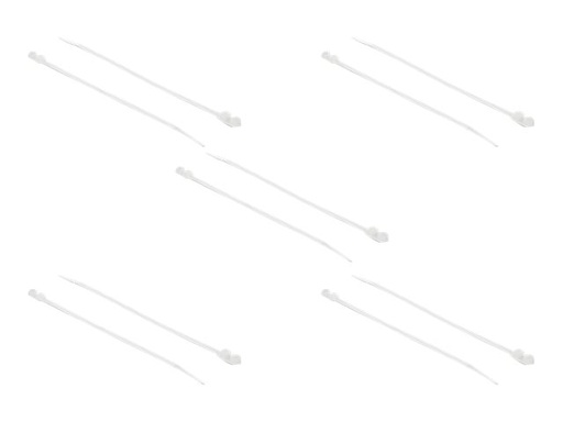 [18944] Delock Cable Tie with Fastening Eyelet - Kabelbinder - 16 cm - weiß (Packung mit 10)