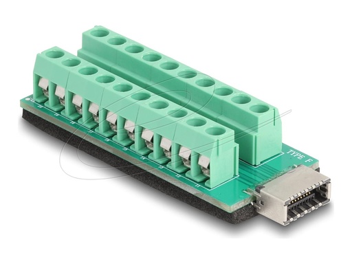 [67189] Delock USB-Adapter - 20-poliger Anschlussblock zu 20-poliger USB Typ E (W)