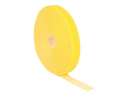 [18740] Delock Velcro - Kabelbinderrolle - 10 m - Gelb