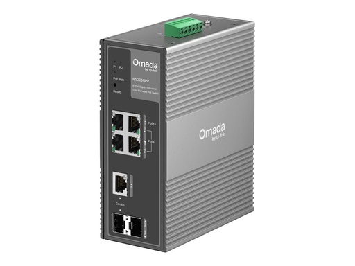 [IES206GPP] TP-LINK Omada IES206GPP V1 - Switch - industriell - managed - 4 x 10/100/1000 (3 PoE+, 1 PoE++)