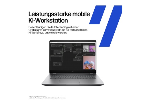 [98L71ET#ABD] HP ZBook Fury G1i Mobile Workstation - Intel Core Ultra 7 255HX / 2.4 GHz - Win 11 Pro - RTX PRO 2000 Blackwell - 32 GB RAM - 1 TB SSD NVMe - 45.7 cm (18")