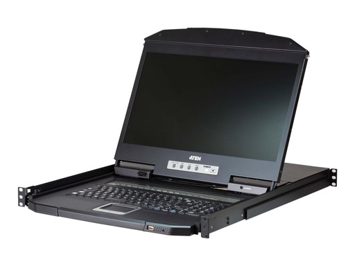 [CL3108NX-ATA-GG] ATEN CL3108NX - KVM-Konsole mit KVM-Switch - 8 Anschlüsse - PS/2, USB - Deutsch - 47 cm (18.5")