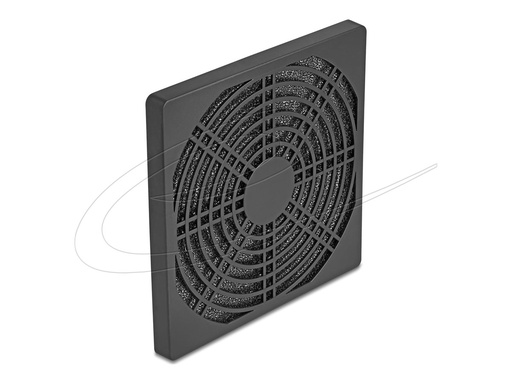 [67313] Delock Fan-Grill - with dust filter - Schwarz