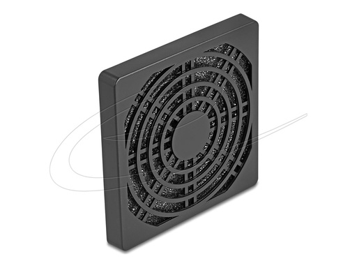 [67311] Delock Fan-Grill - mit Staubfilter - Schwarz