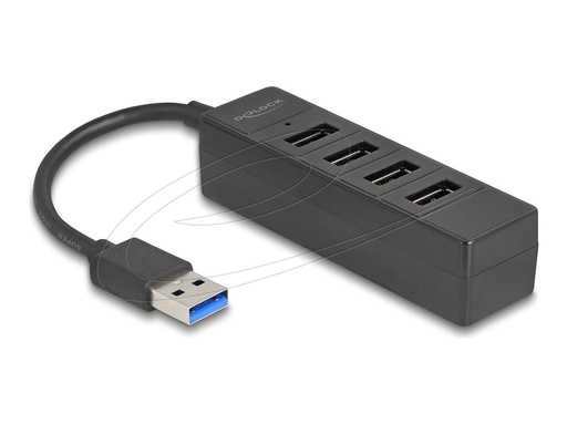 [64350] Delock Hub - 5 Gbps, USB-A - 4 x USB 3.2 Gen 1