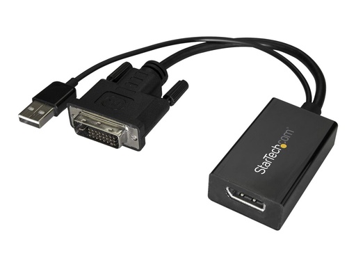 [DVI2DP2] StarTech.com StarTech DVI to DisplayPort Adapter - USB Power - 1920 x 1200 - DVI to DisplayPort Converter - Video Adapter - DVI-D to DP (DVI2DP2)