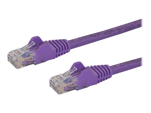 [N6PATC5MPL] StarTech.com 5m CAT6 Ethernet Cable, 10 Gigabit Snagless RJ45 650MHz 100W PoE Patch Cord, CAT 6 10GbE UTP Network Cable w/Strain Relief, Purple, Wiring is UL Certified/TIA - Category 6 - 24AWG (N6PATC5MPL)