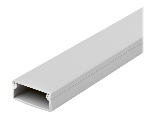 [CBMWD3816] StarTech.com Solid Cable Management Raceway with Cover, 1-1/2"(38mm)W x 5/8"(16mm)H, 6.5ft(2m) length, Single Channel PVC Network/Power Cord Hider/Wall Wire Duct, Max 30 Cables, UL Listed - UL94 V0, M1 Fire Rated (CBMWD3816)