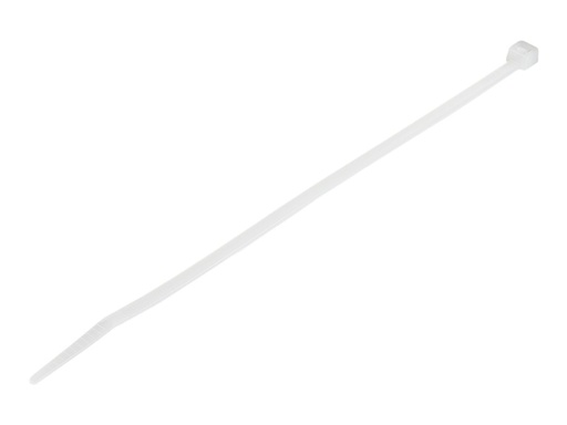[CBMZT8NK] StarTech.com 20cm(8") Cable Ties, 4mm(1/8") wide, 55mm(2-1/8") Bundle Diameter, 22kg(50lb) Tensile Strength, Nylon Self Locking Zip Ties w/ Curved Tip, 94V-2/UL Listed, 1000 Pack, White - Nylon 66 Plastic - TAA (CBMZT8NK)