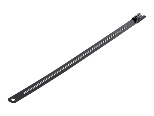 [CBMMCT] StarTech.com 9"(22cm) Metal Cable Ties, 1/4"(7mm) wide, 2-1/4"(55mm) Bundle Dia. 100lb(45kg) Tensile Strength, Nylon Coated 316 Stainless Steel, Self Locking Metal Detectable Ties, 50 Pack - Nylon 11 Coated Ties (CBMMCT)
