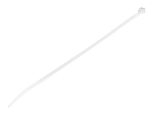 [CBMZT10NK] StarTech.com Kabelbinder 254x4 mm, gebogene Spitze, weiß, 1000 Stück - Kabelbinder - 25.4 cm - weiß - TAA-konform (Packung mit 1000)