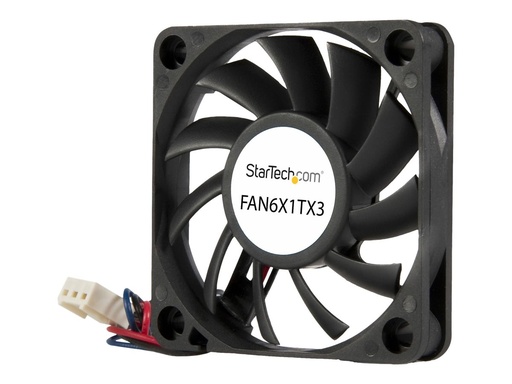 [FAN6X1TX3] StarTech.com 60mm Gehäuselüfter - Lüfter 6cm für PC Gehäuse mit 3-pin Molex Stecker (60mmx60mmx10mm)