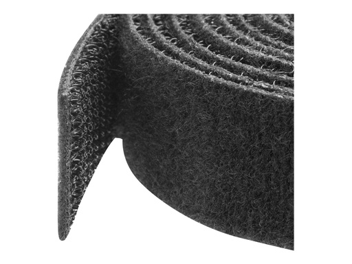 [HKLP25] StarTech.com Klettverschluss 7,6m Rolle - Schwarz