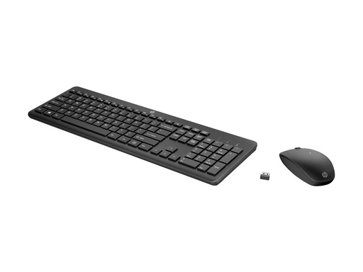 [1Y4D0UT#AC0] HP 235 - Tastatur-und-Maus-Set - 3-Zonen-Layout, flache Tastenreise