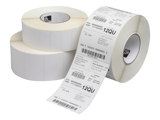 [3002067] Zebra Z-Perform 1000T - Papier - matt - permanenter Acrylklebstoff - unbeschichtet - 130 Mikron - weiß - 80 x 23 mm 158640 Etikett(en) (24 Rolle(n)
