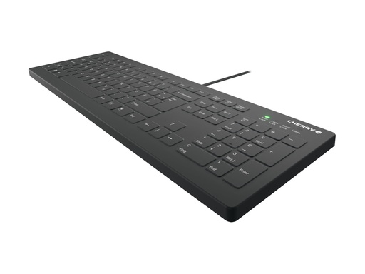 [AK-C8112-U1-B/DE] Cherry Active Key AK-C8112 - Tastatur - Wischdesinfektion, flaches Tastenprofil