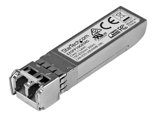 [EXSFP10GESRS] StarTech.com Juniper EX-SFP-10GE-SR kompatibel SFP+ - 10 Gigabit Fiber 10GBase-SR SFP+ Transceiver Module - MM LC mit DDM - 300m - SFP+-Transceiver-Modul (gleichwertig mit: Juniper EX-SFP-10GE-SR)