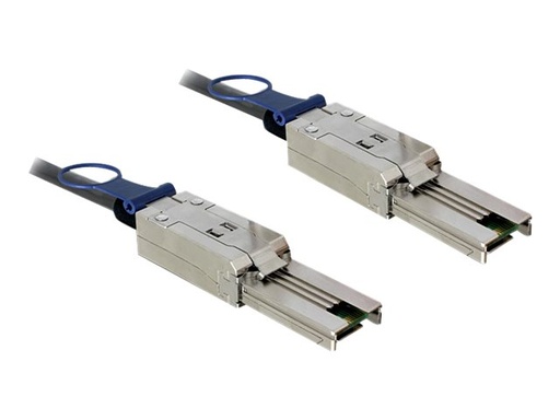 [83736] Delock Externes SAS-Kabel - 4x Shielded Mini MultiLane SAS (SFF-8088)