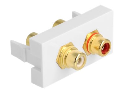 [81396] Delock Easy 45 - Einrastmodul - roter/weißer Ring